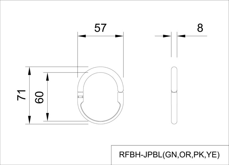 【法人様限定】送料無料 Prillo プリッロ バッグハンガー グリーン RFBH-JPGN - 画像 (5)