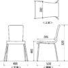 【法人様限定】送料無料  ファブリックチェア　ピンク - 画像 (6)