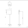 【法人様限定】送料無料 消毒液置き案内板 A4 スタンド ホワイト RFDIS-A4WH - 画像 (4)