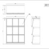【法人様限定】送料無料 フラップシェルフⅡ　3列3段　ダークⅡ - 画像 (7)