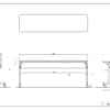 【法人様限定】送料無料 シンプルフォールディングテーブルⅢ W1800xD450 ホワイト RFFT3-1845WH - 画像 (7)