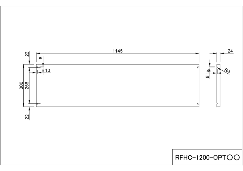 【法人様限定】送料無料 [Jシリーズ] ハイカウンター棚板 W1200用 ナチュラル RFHC-1200-OPTNJ - 画像 (3)