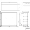 【法人様限定】送料無料 [Jシリーズ] ハイカウンター W1200xD450 ホワイト RFHC-1200W - 画像 (4)