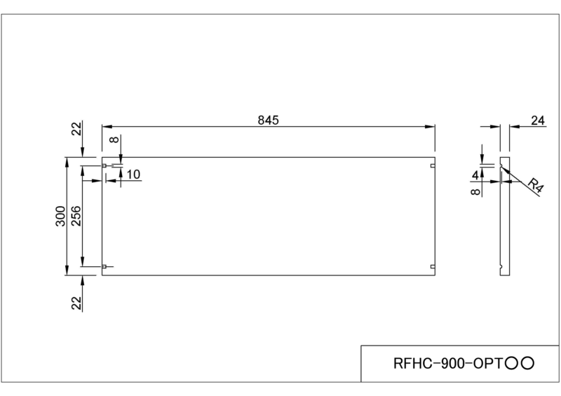 【法人様限定】送料無料[Jシリーズ] ハイカウンター棚板 W900用 ナチュラル RFHC-900-OPTNJ - 画像 (4)