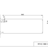 【法人様限定】送料無料[Jシリーズ] ハイカウンター棚板 W900用 ウォルナットⅡ RFHC-900-OPTDM2 - 画像 (3)