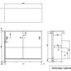 【法人様限定】送料無料 [Jシリーズ] 書庫型カウンターⅡ ナチュラル RFHCSH2-1200NJ - 画像 (5)