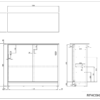 【法人様限定】送料無料 [Jシリーズ] 書庫型カウンターⅢ ウォルナットⅡ RFHCSH3-1200DM2 - 画像 (6)