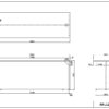 【法人様限定】送料無料 [Jシリーズ] ローカウンターⅡ W1800xD600 ホワイト RFLC2-1860WH - 画像 (6)