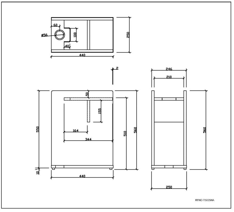 【法人様限定】送料無料 杖置き付き荷物置き ナチュラル RFNO-T5025NA - 画像 (10)