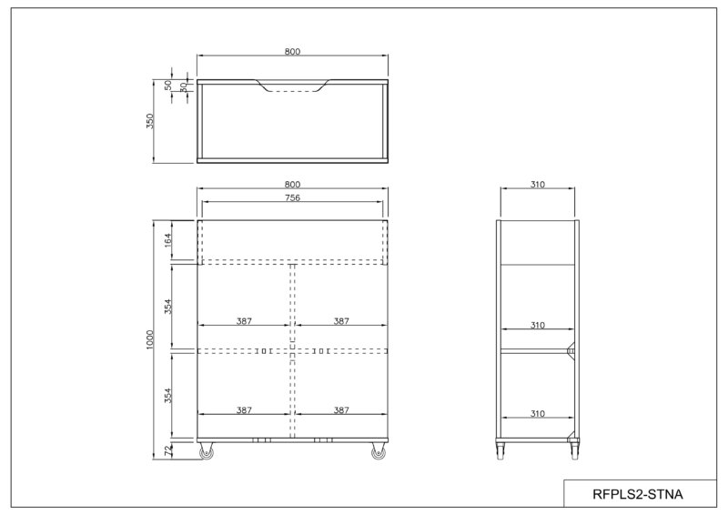【法人様限定】送料無料 プランターシェルフⅡ ストレージタイプ ナチュラル RFPLS2-STNA - 画像 (4)