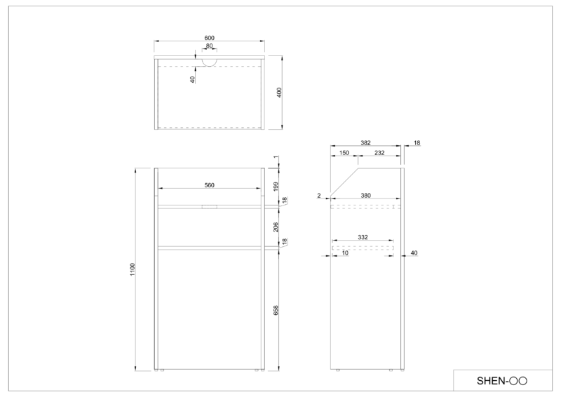 【法人様限定】送料無料 演説台 ダーク SHEN-DB2 - 画像 (5)