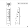 【法人様限定】送料無料 木製カタログスタンドⅡ シングル ダークⅡ ×ホワイト SHKS2-001DB2 - 画像 (5)