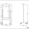 【法人様限定】送料無料　ホワイトボード案内板 500×900 両面 ホワイト - 画像 (3)
