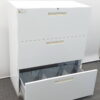 イナバ Inaba TF 11-9045 ラテラル書庫 ３段 キャビネット Cabinet スチール書庫 ラテラルキャビネット 引き出し書庫 ベース付 収納庫 本棚 書棚 オフィス収納 国産 【中古オフィス家具】【中古】 - 画像 (2)