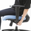 【法人様限定】T30チェア 可動肘 ヘッドレスト付き グリーン FHTN302RF021 - 画像 (9)