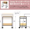 【法人様限定】送料無料 リル キャスターシェルフ ホワイト RFWCS-5035WG - 画像 (6)
