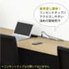 【法人様限定】送料無料 ソリード フリーアドレス用ハーフデスク 増連 W1200×D600 オーク×ホワイト脚 RFTFH-1260ADOA-WL - 画像 (6)