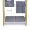 【法人様限定】送料無料 木製カタログスタンドⅡ ダブル ナチュラル×ホワイト SHKS2-002NW - 画像 (4)