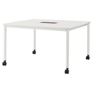 【法人様限定】送料無料 新品 ARF コンバインテーブル WHフレ-ム 四角形 ARF-WSQ ホワイト ナチュラルW1200×D1200×H720 オフィス テーブル