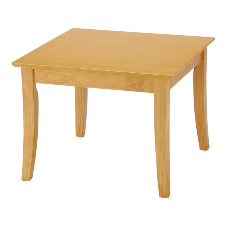 【法人様限定】送料無料 新品 突板仕様ｾﾝﾀｰﾃｰﾌﾞﾙ ナチュラル ダークブラウン W600×D600