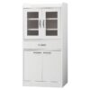 【法人様限定】 新品 MCBキッチンキャビネット 上部オープン MCB-1205L キャビネット ナチュラルオーク ホワイト W580×D400×H1205 キッチン 収納 - 画像 (2)