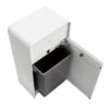 【法人様限定】送料無料 新品 ダストボックス MTM-540 ゴミ箱 ホワイト ブラック W540×D560×H1020 オフィス 事務所 店舗 - 画像 (3)