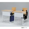 【法人様限定】送料無料 新品 スクール＆セミナーデスク TCS-6045 オフィスデスク 天板：ホワイト・ナチュラル W600mm×D450mm×H700mm 塾 教室 セミナールーム - 画像 (3)