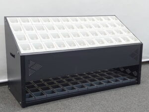 アンブレラホルダー アンブレラスタンド アンブレララック レイングッズ オフィス用傘立て 業務用傘立て オフィス用カサ立て 業務用カサ立て 中型 CONDOR コンドル 傘立て カサ立て 傘たて 48人用 48本用 傘立 カサたて かさ立て YA-99L-ID 48マス 48本 48本立【中古オフィス家具】【中古】