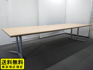 【送料無料 東京地区限定】オカムラ ラティオ ミーティングテーブル 会議テーブル W3200×D1200×H720 オフィス用 テーブル ワークデスク【中古オフィス家具】【中古】