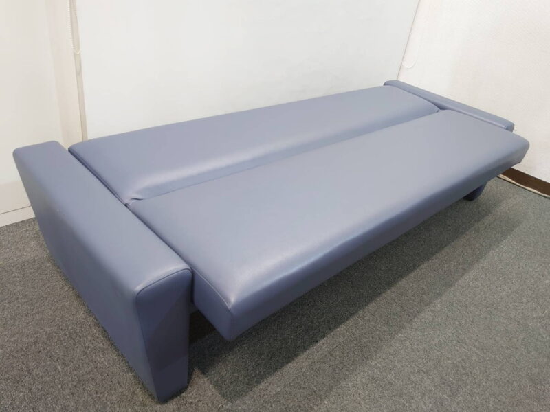 オリバー ソファ ソファベッド 応接ソファ 3人掛けソファ 合皮ソファ 役員室 応接室 待合室 W1910×D670×H680mm 【中古オフィス家具】【中古】 - 画像 (5)