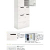コクヨ エディア 6人用メールロッカー W900 ホワイト 投函口付 ダイヤル錠 - 画像 (2)
