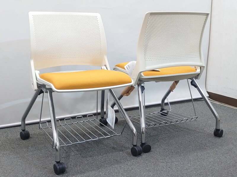 【送料無料 地域限定】 【新品】 【20脚入荷】 オカムラ クリール 10脚セット 会議チェア ミーティングチェア スタッキングチェア ネスティングチェア 国産 【新品オフィス家具】 - 画像 (7)