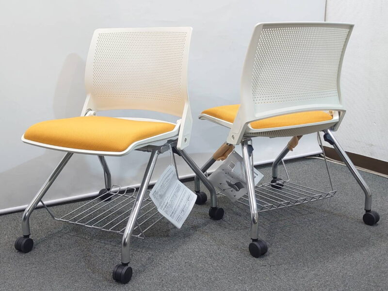【送料無料 地域限定】 【新品】 【20脚入荷】 オカムラ クリール 10脚セット 会議チェア ミーティングチェア スタッキングチェア ネスティングチェア 国産 【新品オフィス家具】 - 画像 (6)