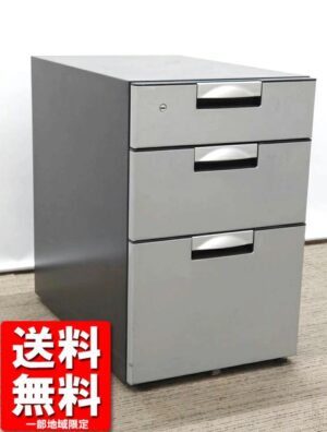 コクヨ デルフィ 3段 ワゴン キャスター付き 中古