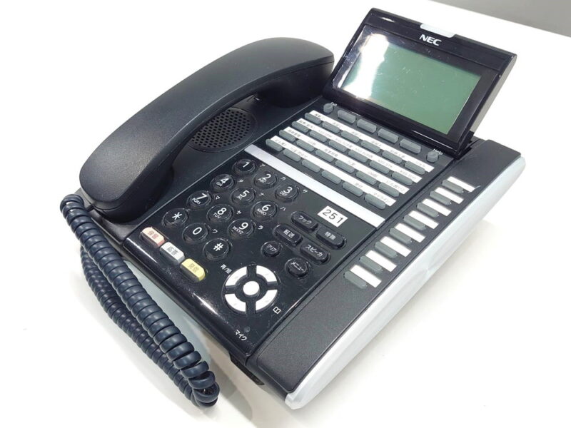 【法人限定送料無料】 【在庫150台以上有】 NEC ビジネスフォン DT400シリーズ DTZ-24D-2D 8KL-Z BK ブラック色 ビジネスホン 24ボタン電話機 オフィス電話機 オフィス用電話機 ビジネス用電話機 デジタル多機能電話機  UNIVERGE Digital Phone 【中古】 【中古オフィス家具】 - 画像 (2)