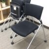 【新品テーブル】【中古チェア】４人用 会議セット 会議テーブル 会議用テーブル ミーティングテーブル ミーティングセット テーブル３色あり 会議チェア ネスティングチェア 平行スタックチェア 有料オプションあり アクリル板 飛沫感染予防パネル 【中古オフィス家具】【中古】 - 画像 (13)
