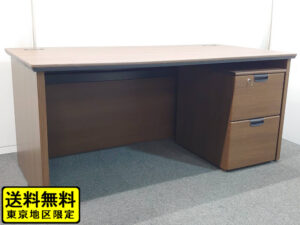 【送料無料 東京地区限定】オカムラ 役員デスク 片袖机 オフィスデスク マネジメントデスク マネージメントデスク 役員用デスク 役員机 役員用机 エグゼクティブデスク 社長デスク 社長机 ワークデスク DX051C【中古オフィス家具】【中古】