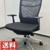 【送料無料 地域限定】 オカムラ フィーゴ オフィスチェア メッシュチェア デスクチェア 事務チェア キャスターチェア PCチェア OAチェア CJ41BR-FDM1 ブラック色 肘付き ひじ付き 【中古オフィス家具】【中古】