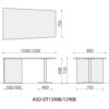 【法人様限定商品】 【送料無料】ミーティングテーブル ASO-DT1290B 会議テーブル W1200 D900 H720 会議用テーブル ミーティング用テーブル 会議机 ワークテーブル 作業テーブル ワークデスク 作業デスク 天板カラー5色あり UTILITY Table 国産 【新品オフィス家具】 - 画像 (8)