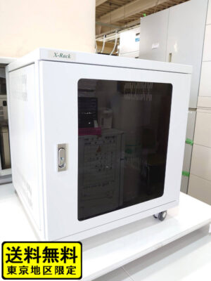 【送料無料 東京地区限定】 サーバーラック 河村電器産業 シンプルキャビ SMCT11-6060 19インチ 機器収納庫 キャビネット システムラック W600mm×D600mm×H665mm【中古オフィス家具】【中古】