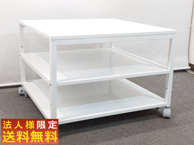 【法人限定送料無料】 プリンター台 キャスター付き テーブル 作業台 サンワサプライ LPS-T7070L レーザープリンタスタンド W700×D700×H500 Sanwa Supply【中古オフィス家具】【中古】
