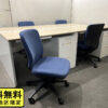 【送料無料 東京地区限定】４人用 フリーアドレス デスクセット ウチダ アルセナ ワークテーブルセット W1200×2台 フリアド 平机 片袖机 オフィステーブル ミーティングテーブル 会議テーブル 多目的テーブル 内田洋行 UCHIDA MIチェア 開業セット 国産