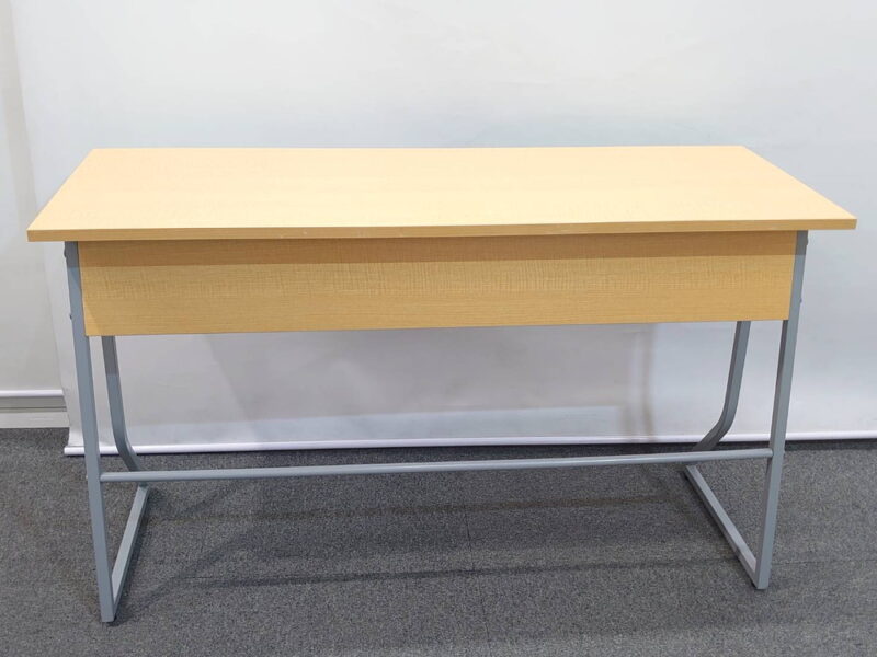 8名用スクールデスクセット 丸椅子付き 平机タイプ ホウトク製【中古】 - 画像 (10)