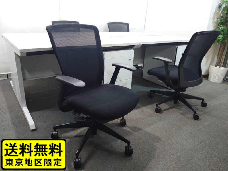 【送料無料 東京地区限定】４人用 開業セット 片袖机 片袖デスク オフィスデスク スチールデスク 事務机 事務デスク 平机 デスクワゴン サイドワゴン 3段ワゴン キャスターワゴン ４名用 オフィス家具セット イトーキ CZR インステート コクヨ エトスチェア メュシュチェア【中古オフィス家具】【中古】