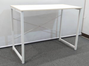 【店頭引き渡し限定】平机 デスク パソコンデスク ワークデスク 事務机 平デスク PCデスク サイドデスク サイドテーブル W950×D480×H720 木製棚 木製家具 プリンタラック 多目的棚【中古オフィス家具】【中古】