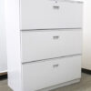 美品　イトーキ シンライン ラテラル書庫 3段 W900 ホワイト - 画像 (2)