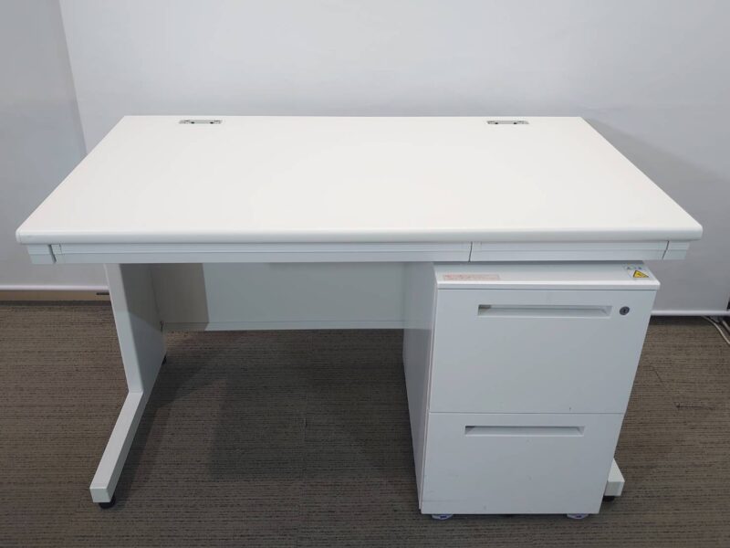 【美品】プラス リード 片袖机 片袖デスク オフィスデスク スチールデスク 事務机 事務デスク 平机 イトーキ デスクワゴン サイドワゴン キャスターワゴン【中古オフィス家具】【中古】 - 画像 (4)