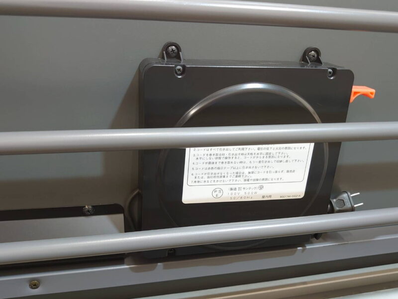 ウチダ 平行スタックテーブル 2台セット W1800 D600 H700 長机 キャスター付きテーブル 折りたたみテーブル 折り畳みテーブル ミーティングテーブル 会議テーブル スタックテーブル 幕板 棚板 キャスター コンセント付き SH型 天板ナチュラル 【中古オフィス家具】【中古】 - 画像 (9)