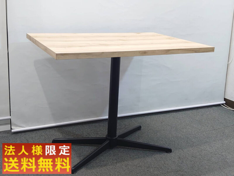 【法人限定送料無料】四角テーブル ワークテーブル ミーティングテーブル カフェテーブル テーブル 木目ナチュラル カフェ用テーブル サイドテーブル ミーティング用テーブル ワークテーブル 角型テーブル 角形 会議テーブル 休憩室【中古オフィス家具】【中古】