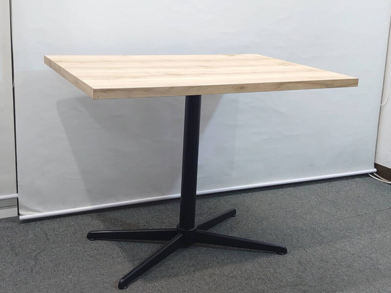 【法人限定送料無料】四角テーブル ワークテーブル ミーティングテーブル カフェテーブル テーブル 木目ナチュラル カフェ用テーブル サイドテーブル ミーティング用テーブル ワークテーブル 角型テーブル 角形 会議テーブル 休憩室【中古オフィス家具】【中古】 - 画像 (2)